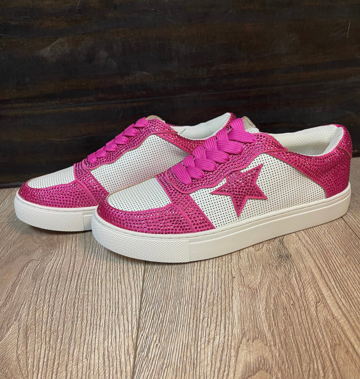 Hot pink Jewel Tennis shoes