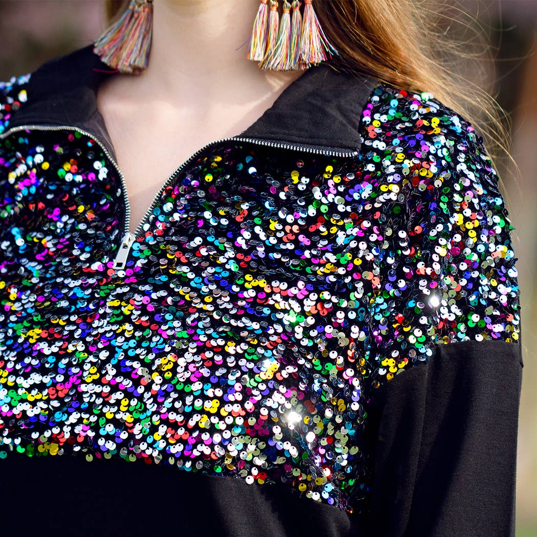 Sequin Pull Over