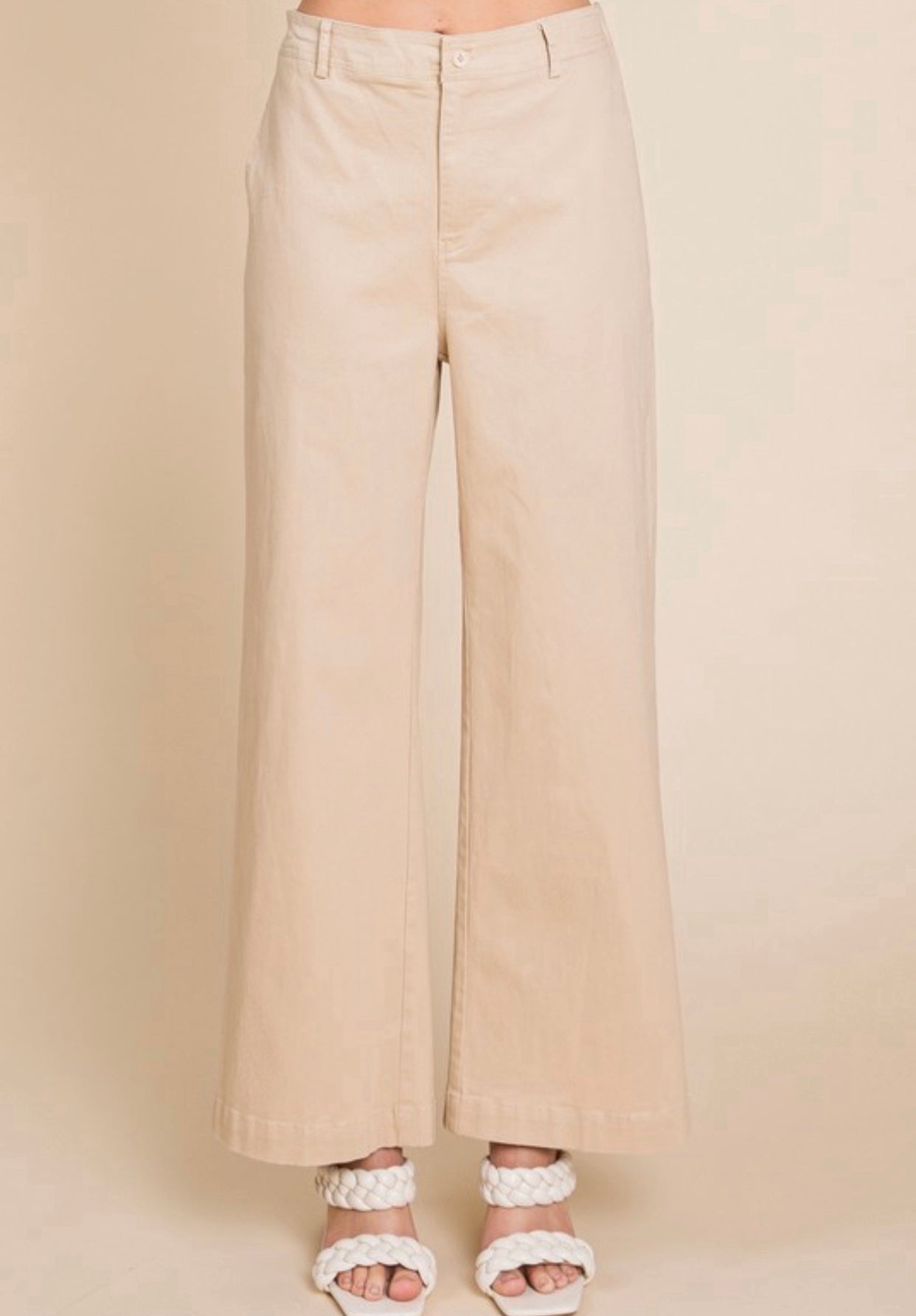 Taupe Flare Pants