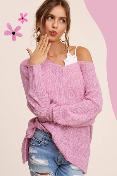 Lightweight Loose Fit Spring Fall Sweater Candy